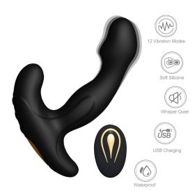 Flapping Anal Vibrator with Remote Control;  Prostate Massager Adult Sex Toys for Men Anal Vibrator Prostate Massager;  Remote Control Sex Toy with 12