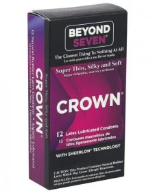 Crown Super Thin Sensitive Latex Condoms 12 Pack