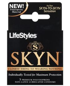 Lifestyles Skyn Non-Latex Condoms 3 Pack (SKU: TCN-7627-08EA)