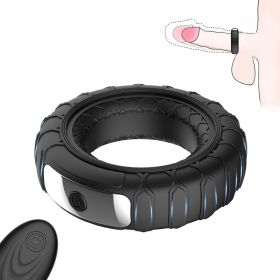 Tornado double ring locking fine ring for Longer Harder Stronger Erection;  Improve Sexual Performance;  Sex Toys for Men Massager Adult Sex Toys for (Color: Black)