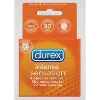 Durex Intense Sensation Extra Large Condoms Dots 3 Pack (SKU: R9658)